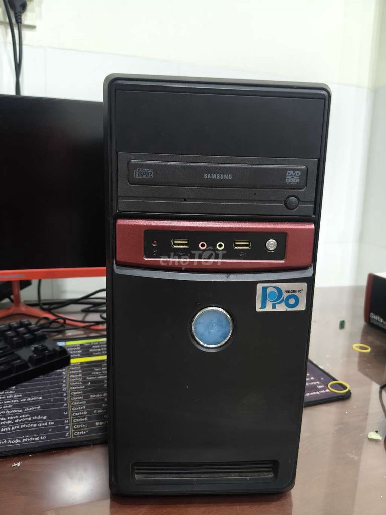 Thùng PC văn phòng H81, G3220, Ram 8G, SSD 120G