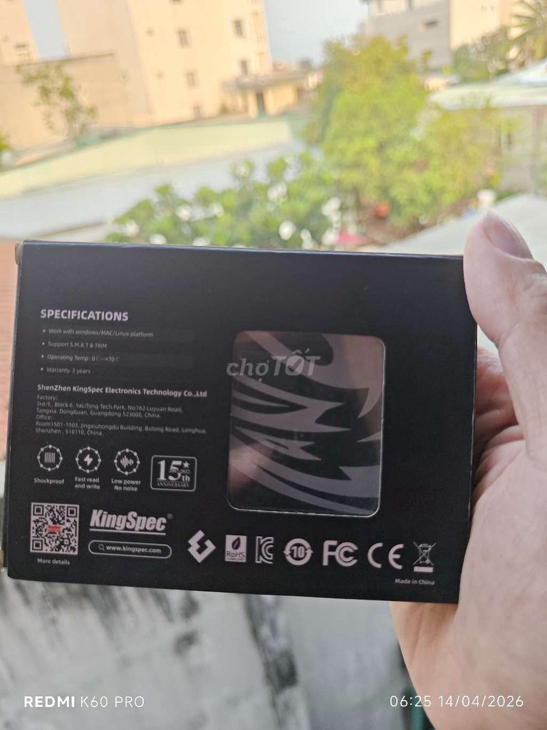 Ổ cứng SSD KingSpec 512GB Mới. Mua bán Linh kiện (RAM, Card...) tại Thành phố Tân An Long An được đăng bởi Trần Thanh Tâm hình 1