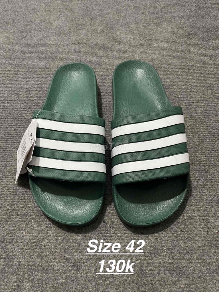 dép Adidas cao su đúc nguyên khối - size 42