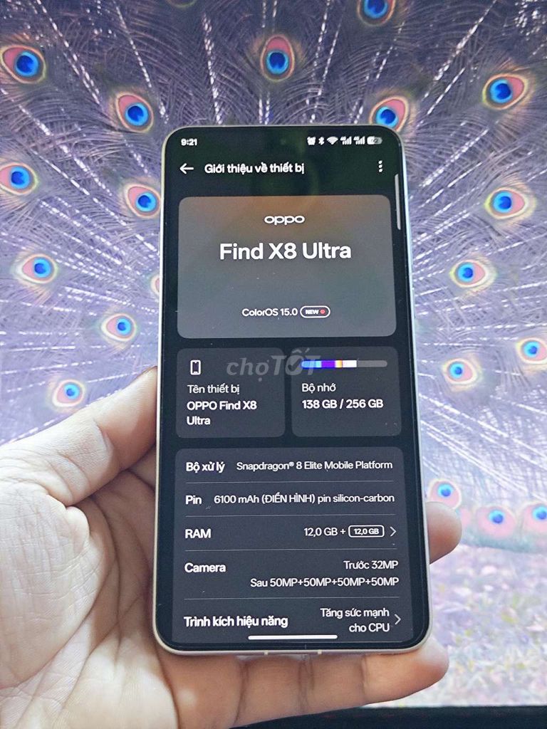 Oppo Find X8 Ultra 256GB Trắng. Mua bán Điện thoại tại Huyện Thanh Thuỷ Phú Thọ được đăng bởi Huy Quyền hình 1