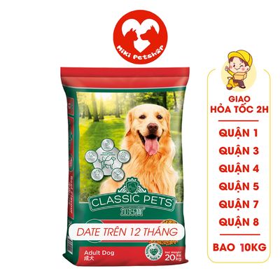 Thức Ăn Chó Hạt Classic Pets Bao 20Kg Vị Bò