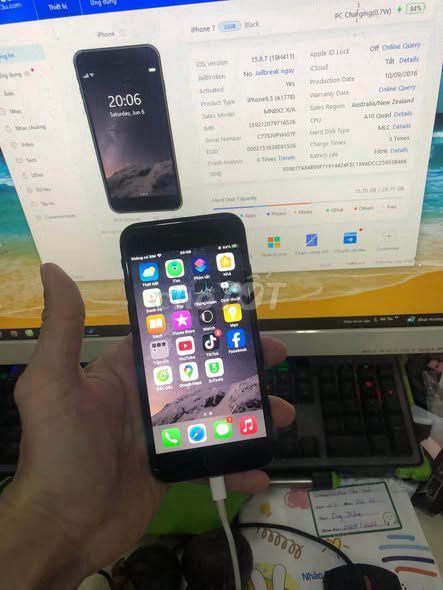 Apple iPhone 7 32GB Đen Zin full. Mua bán Điện thoại tại Quận Gò Vấp Tp Hồ Chí Minh được đăng bởi Hội Đồ Điện Tử hình 1