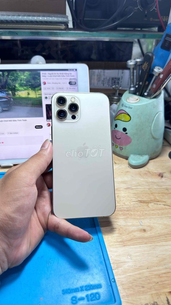 Apple iPhone 12 Pro Max 128GB Vàng. Mua bán Điện thoại tại Thành phố Thuận An Bình Dương được đăng bởi Lâm Hùng Mobile hình 1