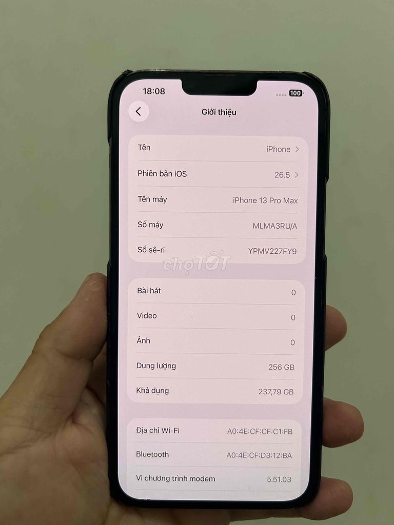iPhone 13 Pro Max 256GB Đen. Mua bán Điện thoại tại Thành phố Phan Thiết Bình Thuận được đăng bởi Quyền Bùi hình 1
