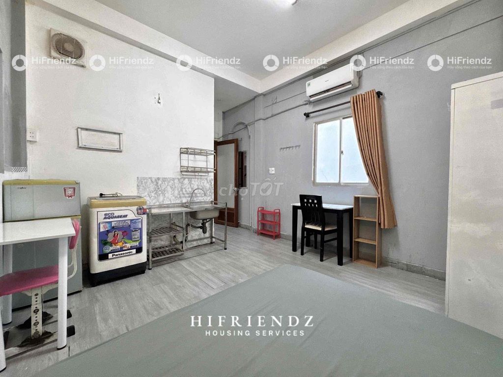 PHÒNG TRỌ đi bộ 400m ĐH Y DƯỢC, mặt tiền oto - FULL nội thất