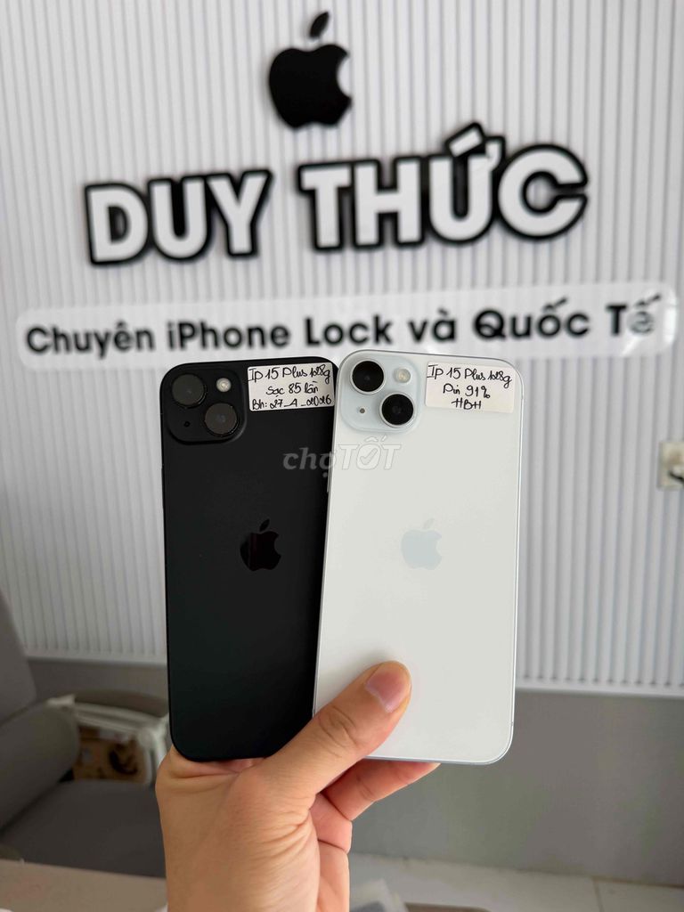 Apple iPhone 15 Plus 128GB Xanh và Đen lướt Đẹp 98. Mua bán Điện thoại tại Quận Ninh Kiều Cần Thơ được đăng bởi Duy Thức chuyên iphone Lock Cần Thơ hình 1