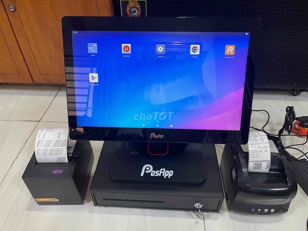 Máy tính tiền PosApp Đen. Mua bán Đồ dùng văn phòng tại Huyện Hóc Môn Tp Hồ Chí Minh được đăng bởi Mỹ Dung hình 1