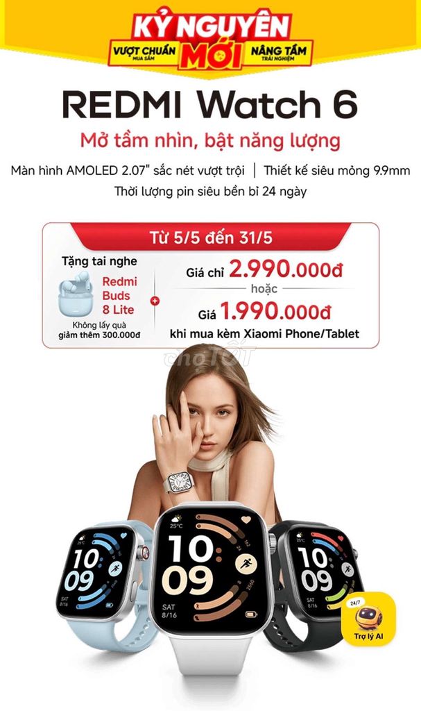 Xiaomi Redmi Watch 6. Mua bán Thiết bị đeo thông minh tại Huyện Cần Đước Long An được đăng bởi Nguyễn Thành Nghiêm hình 1