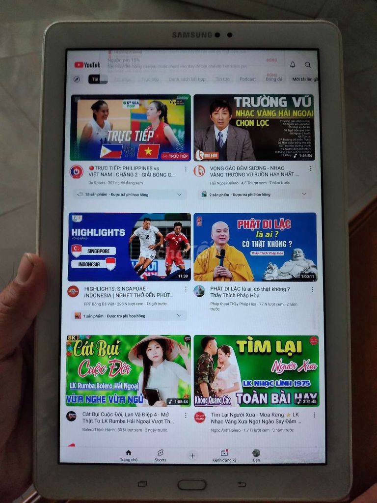 Samsung Galaxy Tab A 10 inch 3GB/18GB Trắng. Mua bán Máy tính bảng tại Huyện Vĩnh Thạnh Cần Thơ được đăng bởi Hãi to hình 1