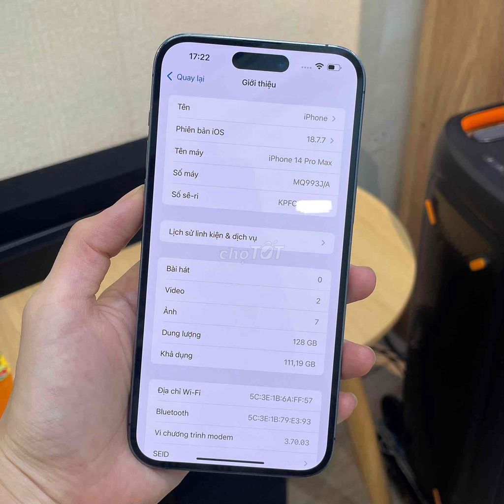 iPhone 14 Pro Max 128GB Tím 97-98%. Mua bán Điện thoại tại Quận 10 Tp Hồ Chí Minh được đăng bởi lê viết thân hình 1