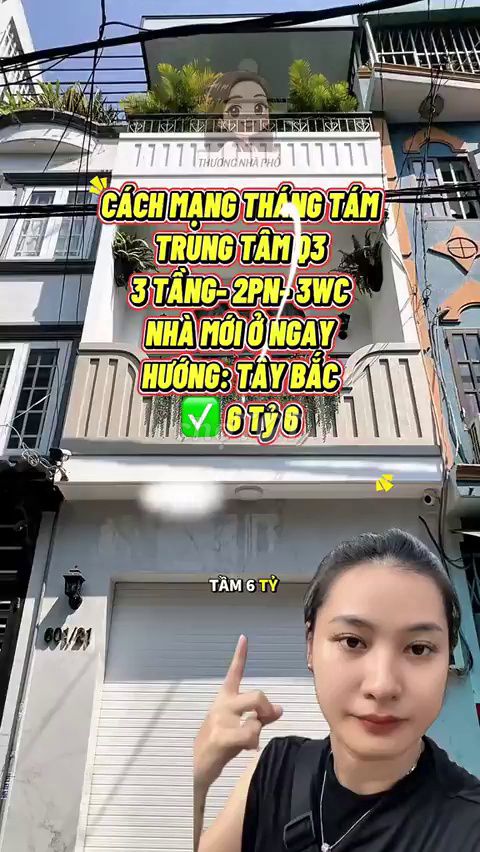 Bán Nhà Hẻm Xe Tải Cách Mạng Tháng Tám Q3 - 6.6 Tỷ