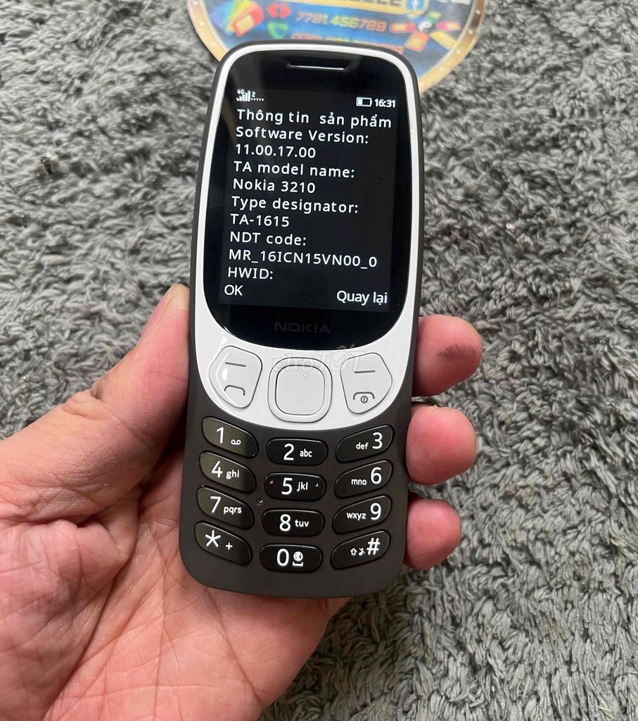 3210 đen 4G sạc type-C chính hãng fpt 98-99%. Mua bán Điện thoại tại Quận Bình Thạnh Tp Hồ Chí Minh được đăng bởi Trùm Nokia Cổ SG hình 1