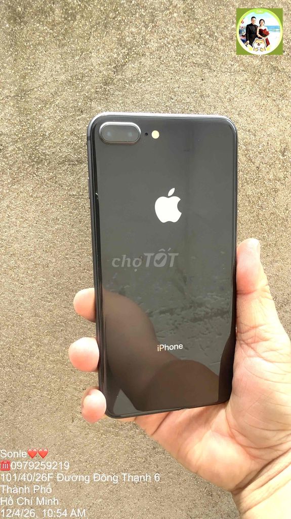 iPhone 8 Plus Đen Đã sử dụng. Mua bán Điện thoại tại Huyện Hóc Môn Tp Hồ Chí Minh được đăng bởi Sonle hình 1