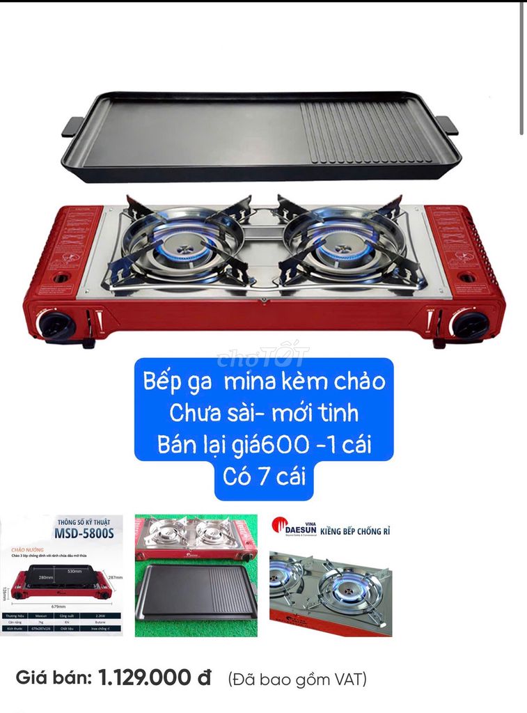 Bếp ga mini Maxsun MSD-5800S. Mua bán Bếp, lò, đồ điện nhà bếp tại Quận 8 Tp Hồ Chí Minh được đăng bởi Seowon Kim hình 1