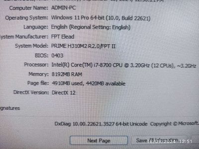 CPU Core i7-8700. Mua bán Linh kiện (RAM, Card...) tại Thành phố Thủ Dầu Một Bình Dương được đăng bởi Tuấn Minh