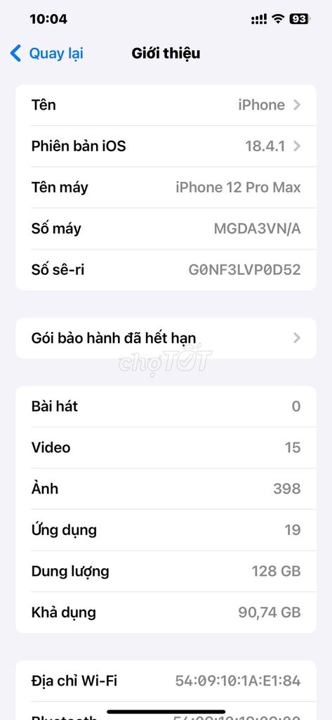 iPhone 12 Pro Max 128GB Xanh VNA Like New. Mua bán Điện thoại tại Quận Cẩm Lệ Đà Nẵng được đăng bởi tu hình 1