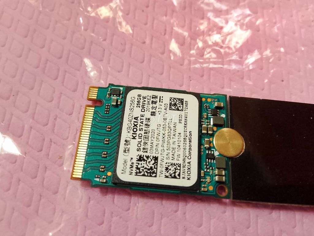 Ổ cứng SSD NVMe Kioxia KBG40ZNS256G 256GB. Mua bán Linh kiện (RAM, Card...) tại Huyện Thanh Trì Hà Nội được đăng bởi Ban ghe hình 1