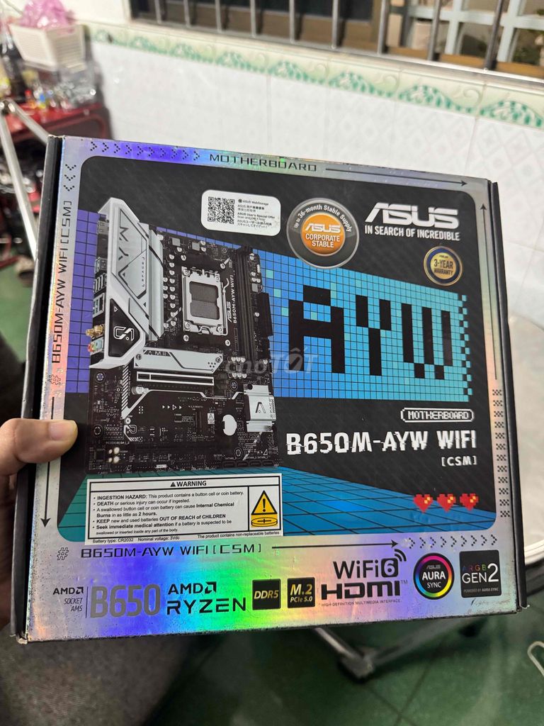 Main Asus B650M-AYW fullbox. Mua bán Linh kiện (RAM, Card...) tại Quận 6 Tp Hồ Chí Minh được đăng bởi PHAN ĐẠI VỸ hình 1