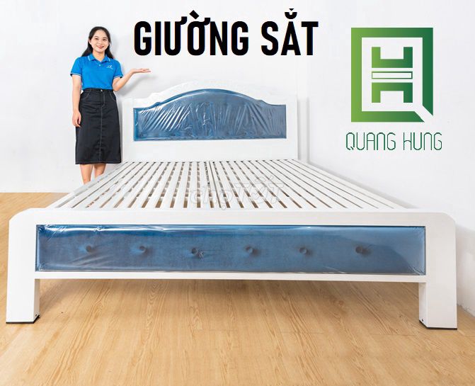 GIƯỜNG SẮT HỘP 5X10-GIƯỜNG SẮT HỘP CAO CẤP-GIƯỜNG=. Mua bán Giường, chăn ga gối nệm tại Quận 4 Tp Hồ Chí Minh được đăng bởi NỘI THẤT NHÀ XINH hình 1