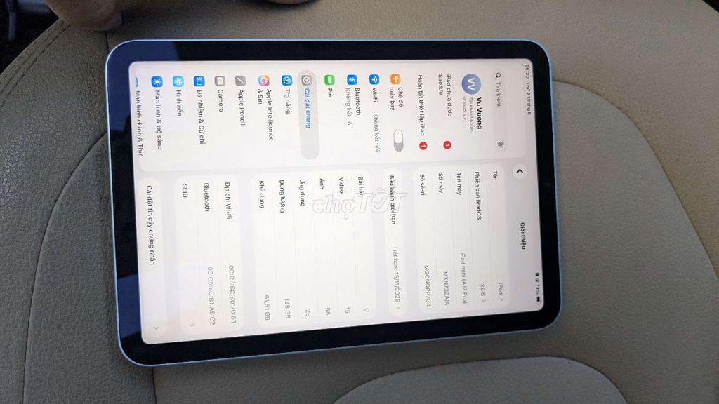 Apple iPad mini 7 Wifi 128GB Xám. Mua bán Máy tính bảng tại Quận 8 Tp Hồ Chí Minh được đăng bởi Vị Ngọt Machitoo hình 1