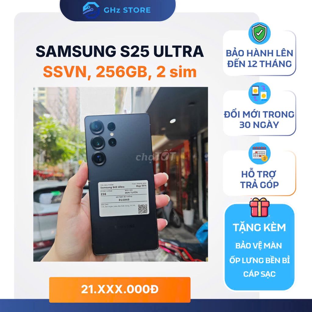 Samsung S25 Ultra 256GB Đen tuyền. Mua bán Điện thoại tại Quận Đống Đa Hà Nội được đăng bởi GHz STORE hình 1