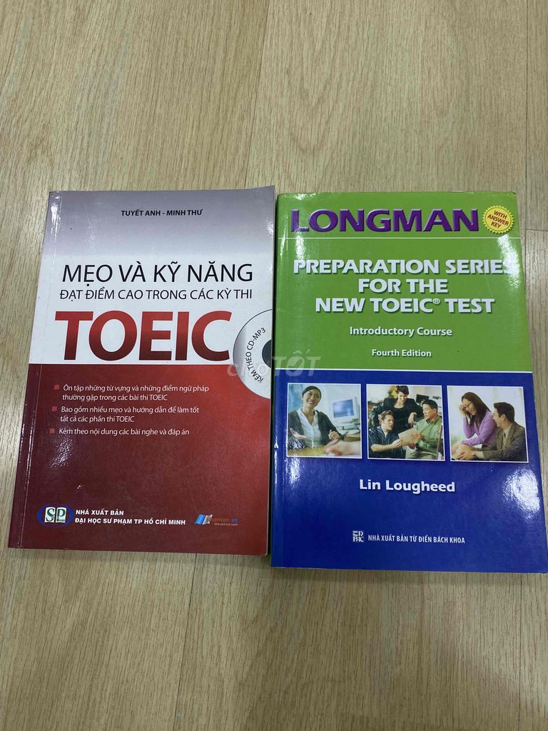 2 quyển sách TOEIC GỐC rõ đẹp như hình