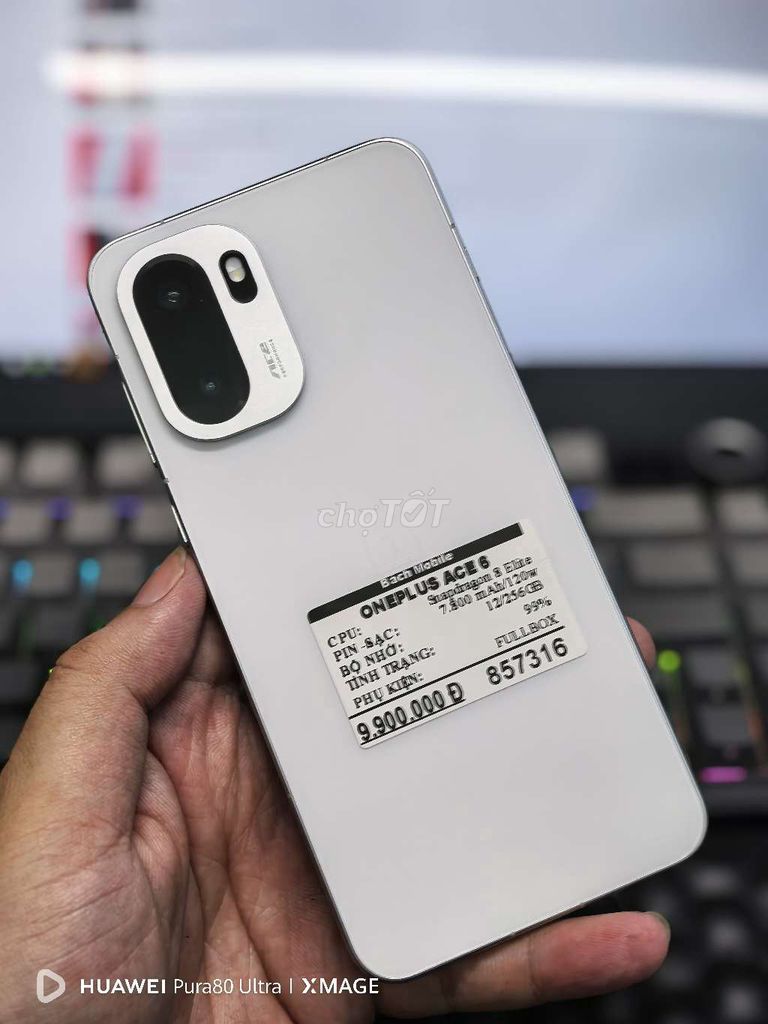 OnePlus ACE 6 256GB Trắng 99%. Mua bán Điện thoại tại Quận Ninh Kiều Cần Thơ được đăng bởi Bách Mobile hình 1
