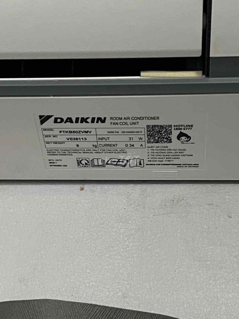 Máy lạnh Daikin FTKB50ZVMV 2 ngựa 2026. Mua bán Máy lạnh, điều hoà tại Quận Bình Tân Tp Hồ Chí Minh được đăng bởi Điện Lạnh TP HCM hình 1