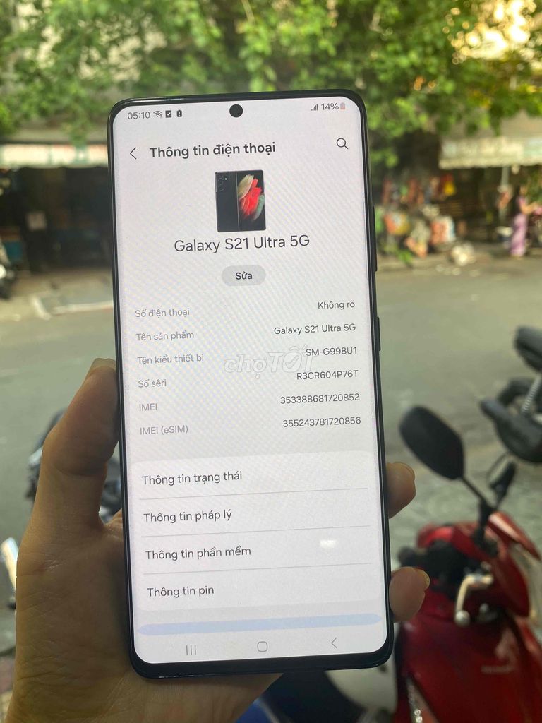 Samsung Galaxy S21 Ultra 5G 128GB Đen. Mua bán Điện thoại tại Quận Tân Phú Tp Hồ Chí Minh được đăng bởi Minh Khang Sài gòn MoBILE hình 1