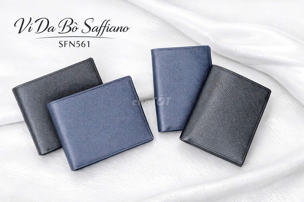 BÁN SỈ Ví da Bò Saffiano Đen - Xanh. Mua bán Túi xách tại Quận Gò Vấp Tp Hồ Chí Minh được đăng bởi Phúc Xưởng Ví Trường Chinh hình 1
