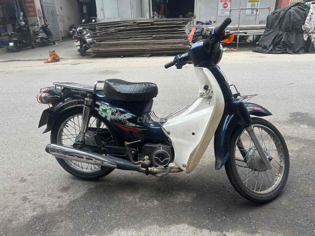 Xe máy Cub 50cc Xanh trắng. Mua bán Xe máy tại Quận Hà Đông Hà Nội được đăng bởi A NAM NHÀ  PHỐ  hình 3