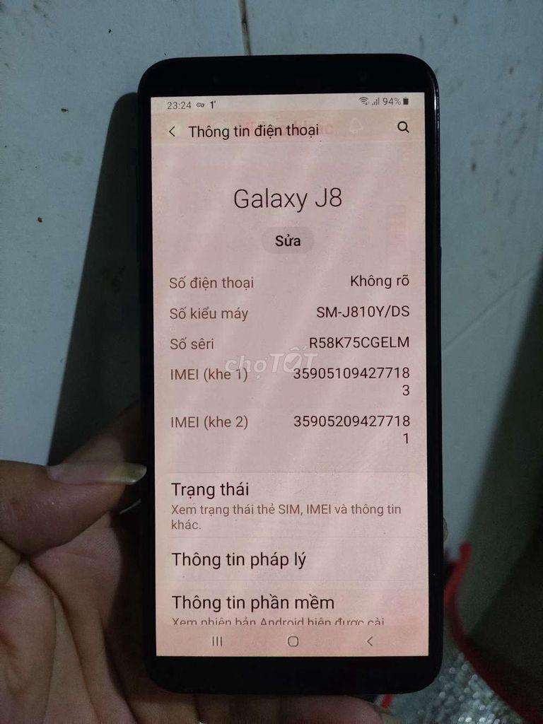Samsung J8 3GB/32GB Đen. Mua bán Điện thoại tại Quận Tân Phú Tp Hồ Chí Minh được đăng bởi  văn hình 1