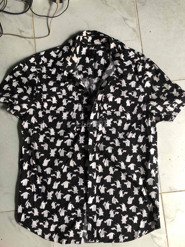 Áo sơ mi nam đen Pokemon. Mua bán Quần áo tại Thành phố Thủ Đức Tp Hồ Chí Minh được đăng bởi Bách Lý hình 1