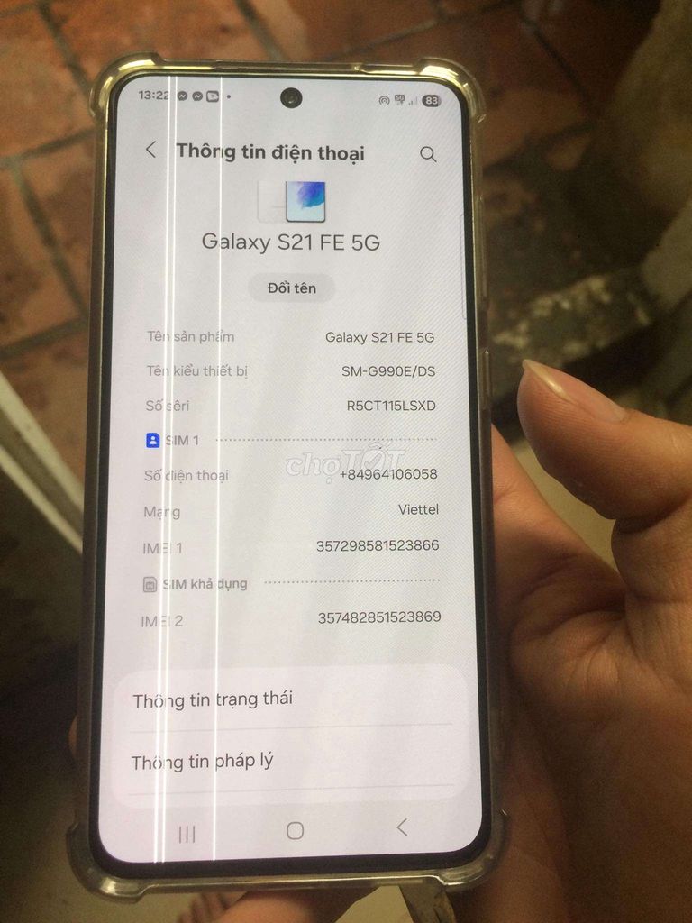 Samsung Galaxy S21 FE 5G Trắng Đã sử dụng. Mua bán Điện thoại tại Quận Bắc Từ Liêm Hà Nội được đăng bởi hoa ban trang hình 1