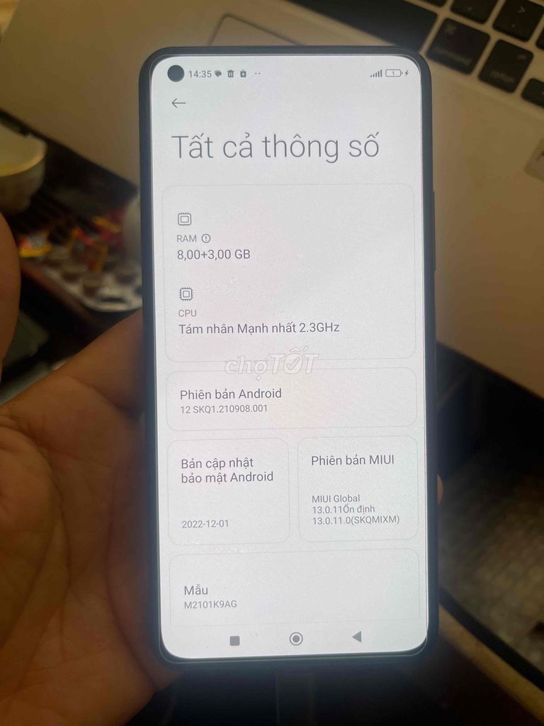 Xiaomi Mi 11 Lite 8GB 128GB Đen. Mua bán Điện thoại tại Thị xã Tân Uyên Bình Dương được đăng bởi truong hình 1