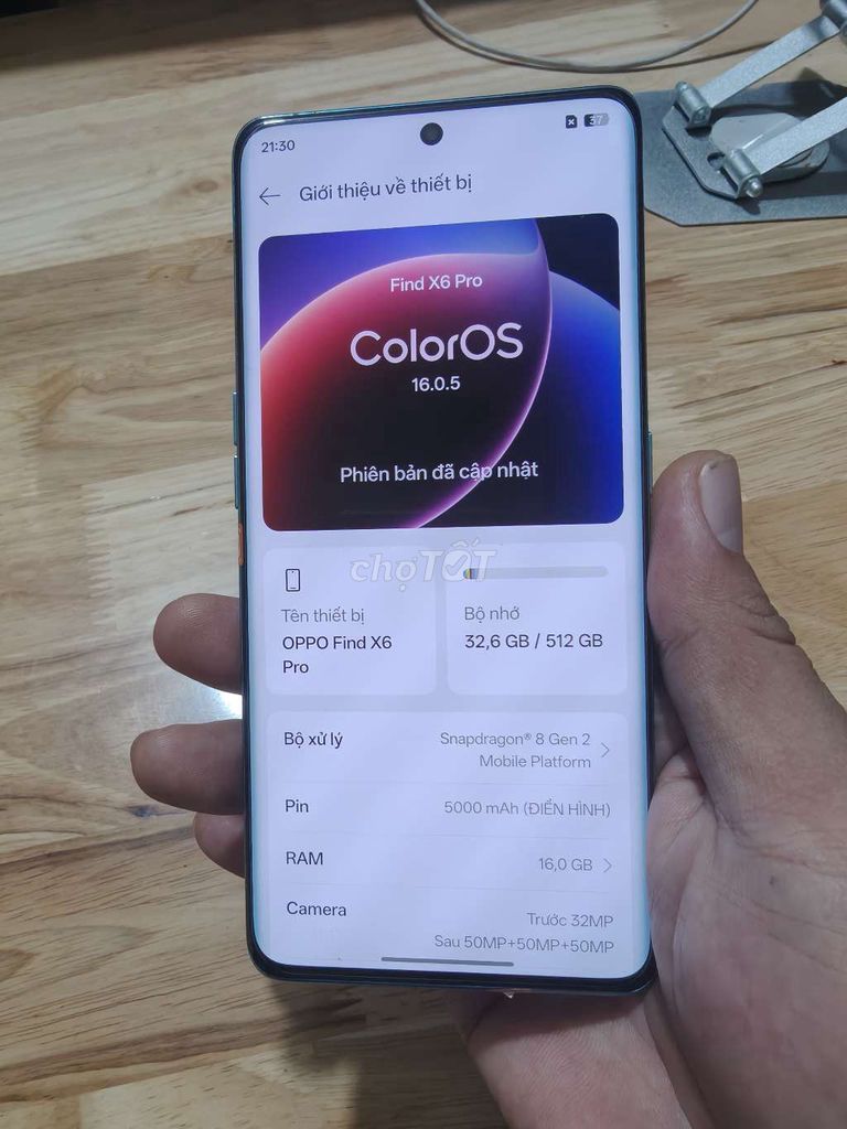 Oppo Find X6 Pro Xanh 16GB/512GB. Mua bán Điện thoại tại Thành phố Bến Tre Bến Tre được đăng bởi Từ Tuấn Bến Tre hình 1