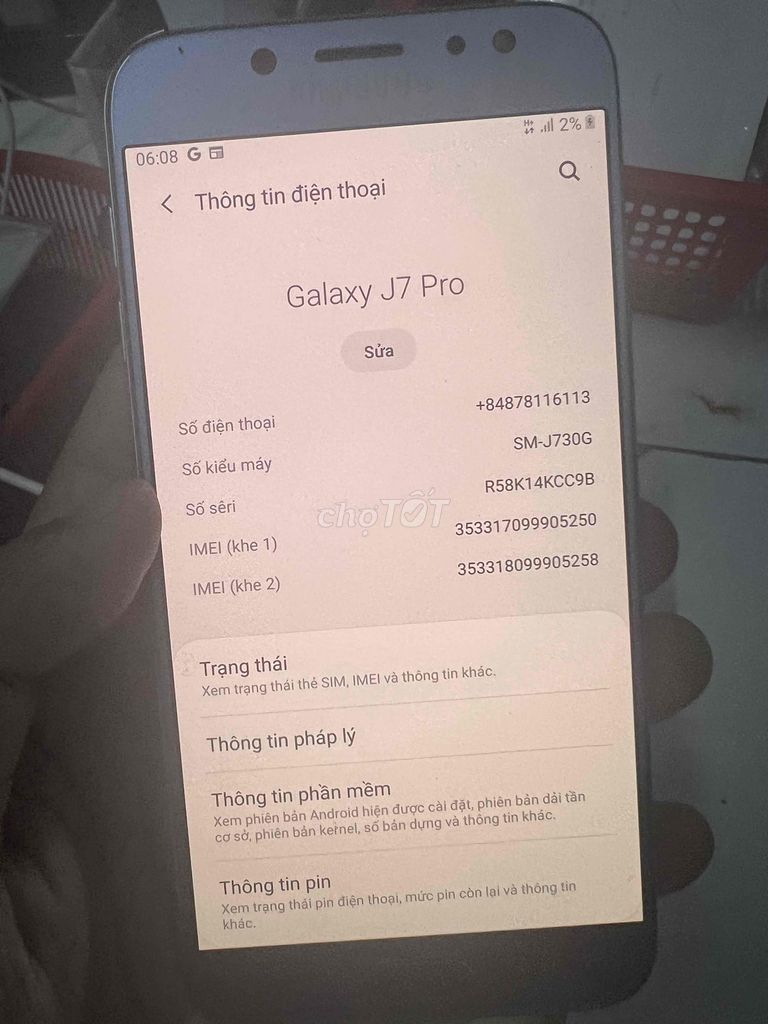 J7pro chính hãng việt nam chức năng full