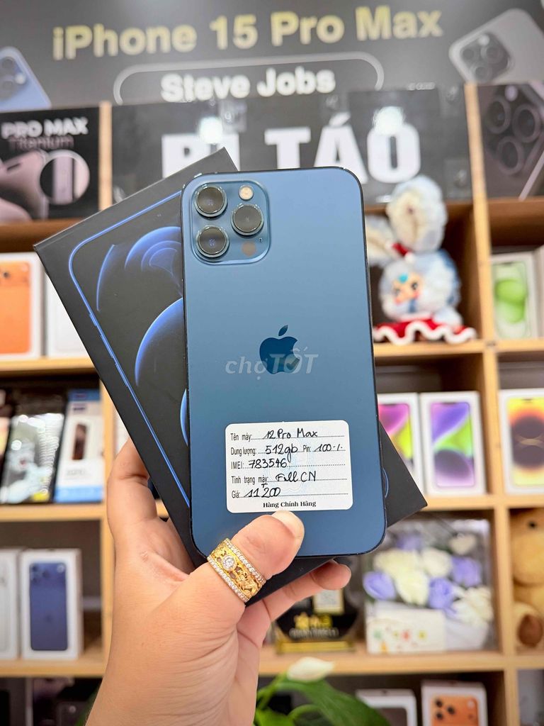Apple iPhone 12 Pro Max 512GB Xanh. Mua bán Điện thoại tại Thành phố Long Xuyên An Giang được đăng bởi Bi Táo Store hình 1
