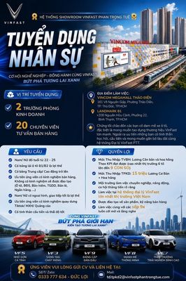 [***] CHUYÊN VIÊN TƯ VẤN BÁN HÀNG VINFAST