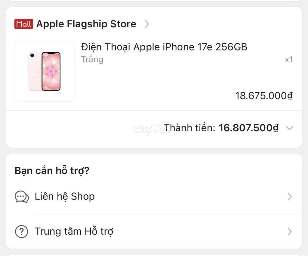 Apple iPhone 17e 256GB Trắng Mới. Mua bán Điện thoại tại Huyện Nho Quan Ninh Bình được đăng bởi Nam Pham hình 1