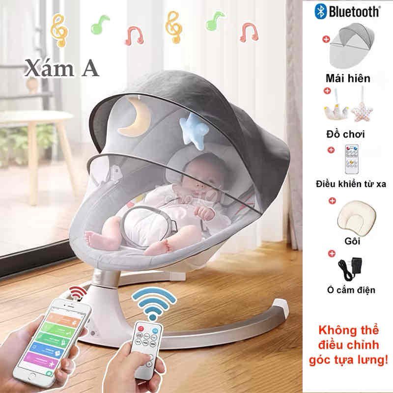 Nôi ru tự động Xám đã sử dụng. Mua bán Mẹ và bé tại Thành phố Huế Thừa Thiên Huế được đăng bởi Le Trang hình 1