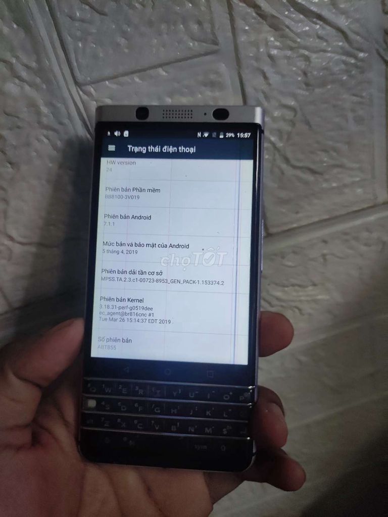 Blackberry Keyone kẻ màn, Loa ngoài ok. Mua bán Điện thoại tại Quận Cầu Giấy Hà Nội được đăng bởi ngo thanh hình 1
