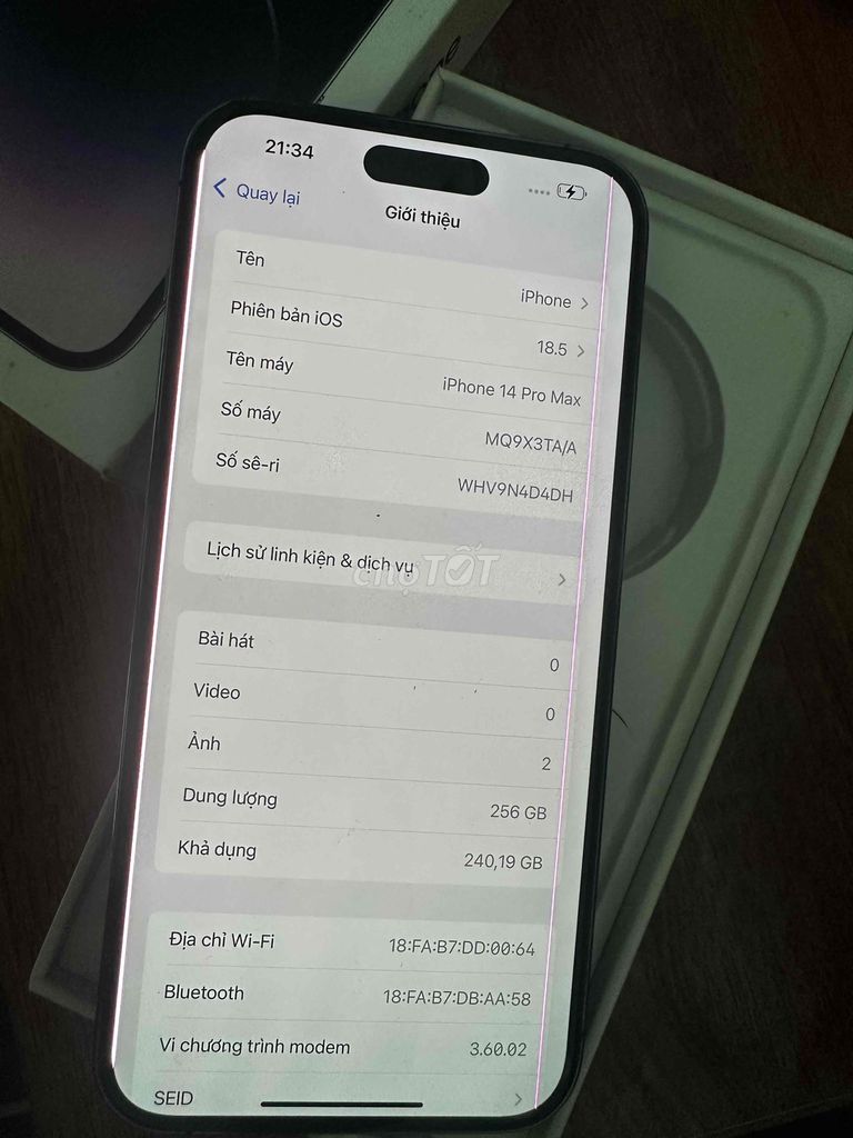 Apple iPhone 14 Pro Max 256GB Tím. Mua bán Điện thoại tại Quận Thanh Khê Đà Nẵng được đăng bởi Hảo hình 1