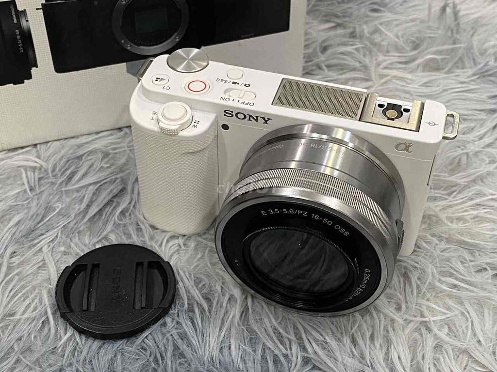 Máy ảnh Sony ZVE10 16-50mm Trắng Như mới. Mua bán Máy ảnh, Máy quay tại Quận Tân Phú Tp Hồ Chí Minh được đăng bởi Thảo Nguyên hình 1
