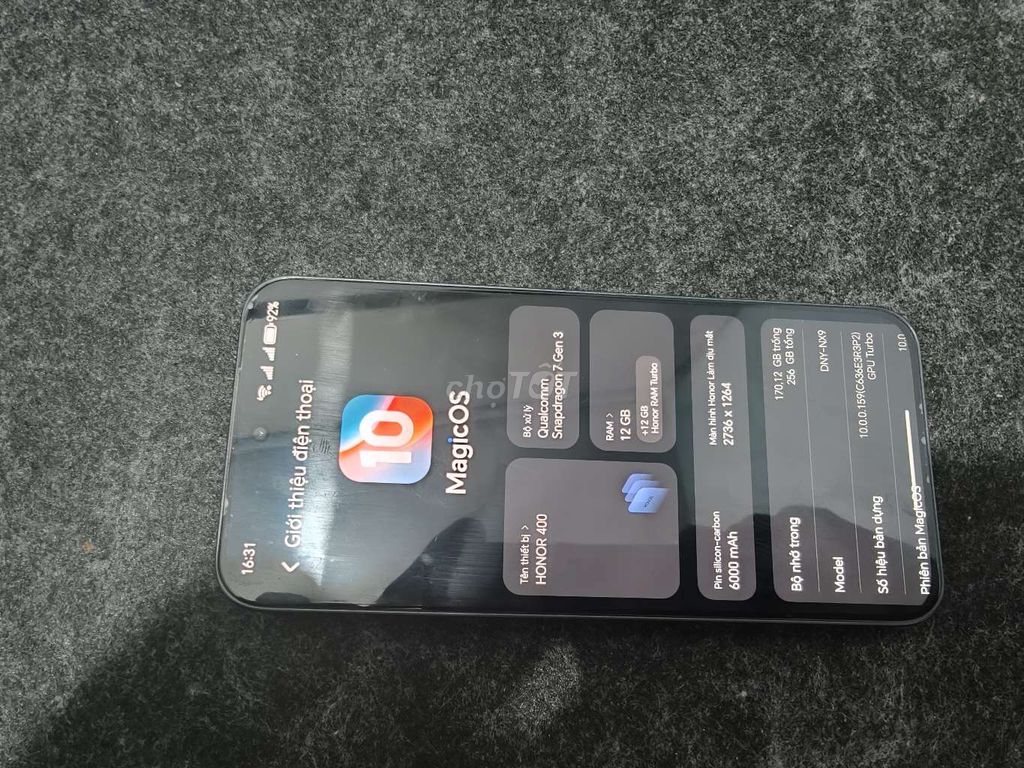 Honor 400 256GB. Mua bán Điện thoại tại Quận Bình Tân Tp Hồ Chí Minh được đăng bởi Tran Bang hình 1