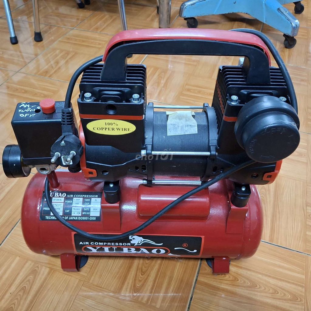 Máy bơm hơi YUBAO 1.5HP 9 lít Đỏ. Mua bán Đồ chuyên dụng, Giống nuôi trồng tại Thành phố Mỹ Tho Tiền Giang được đăng bởi TRONGLB hình 1