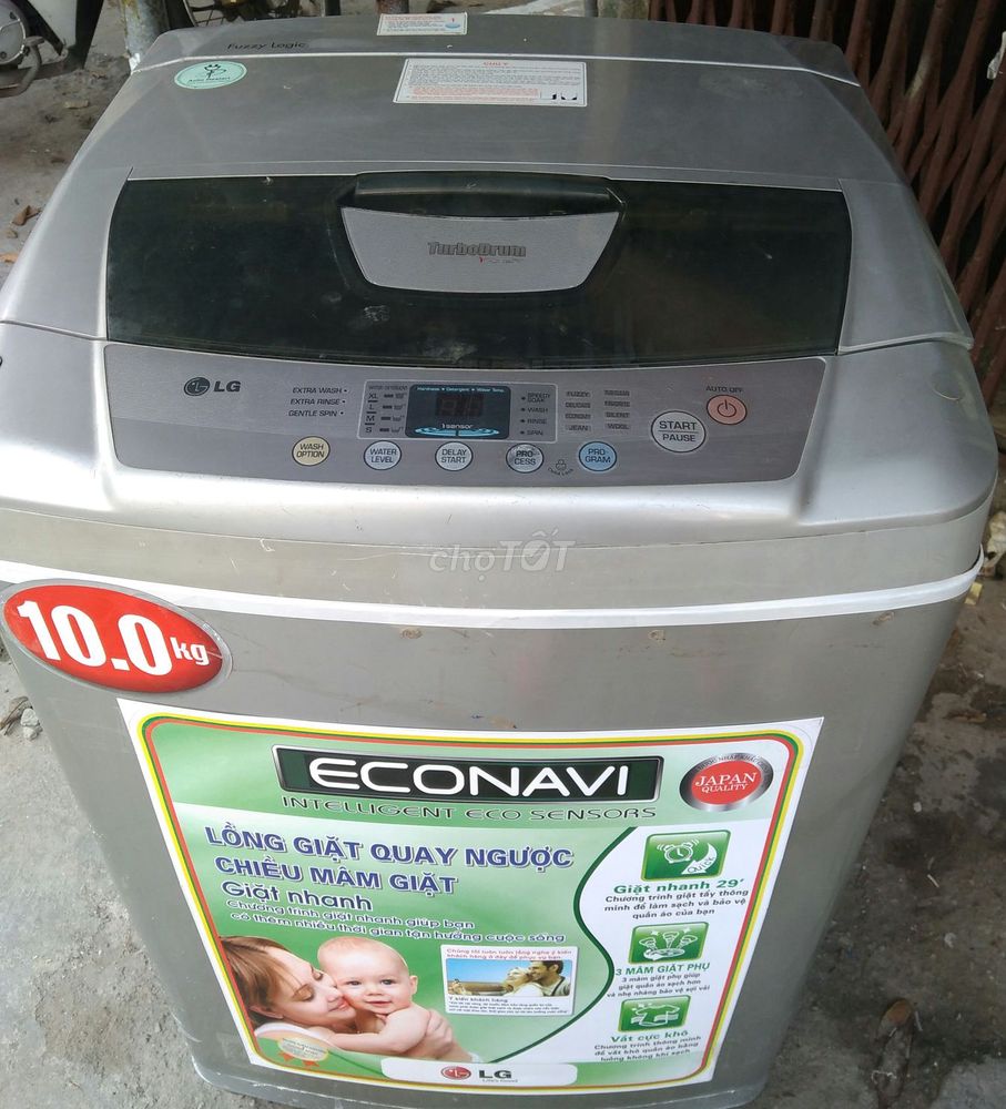 Máy giặt LG 10kg lồng to giặt được các loại chăn