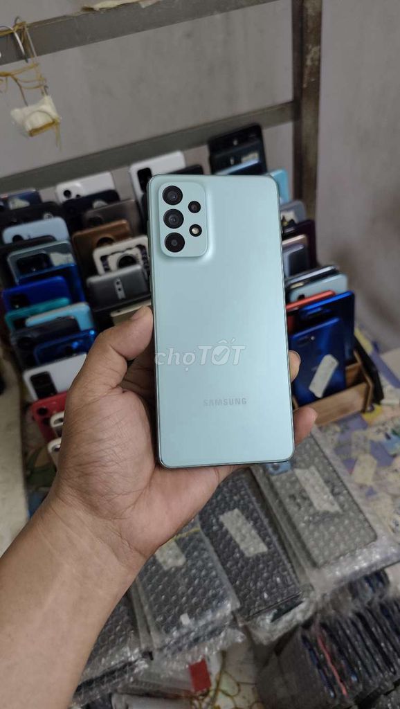 Samsung A73 5G, ram 8gb, 128gb, zin. Mua bán Điện thoại tại Quận Gò Vấp Tp Hồ Chí Minh được đăng bởi A LONG   nhận thanh toán THẺ TÍN DỤNG hình 1