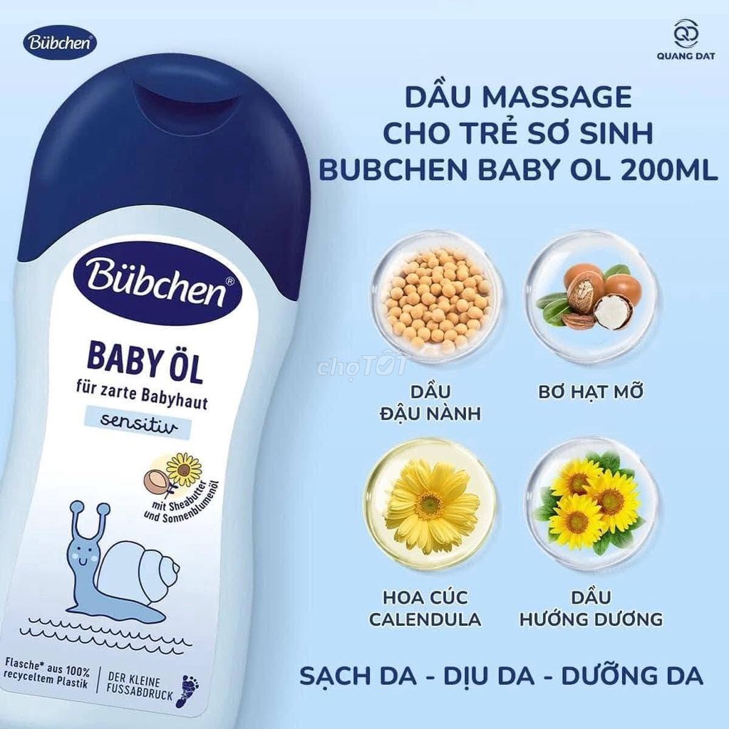 Dầu massage Bubchen hữu cơ 200ml Đức. Mua bán Mẹ và bé tại Thị xã Điện Bàn Quảng Nam được đăng bởi Nguyễn Thùy Dung hình 1