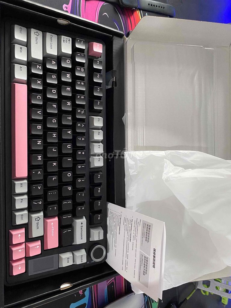 Bàn phím cơ Aula S75pro Đen hồng. Mua bán Phụ kiện (Màn hình, Chuột...) tại Huyện Nhơn Trạch Đồng Nai được đăng bởi  Tiến hình 1